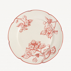 Тарелка плоская с полями "Яблони в розовом"