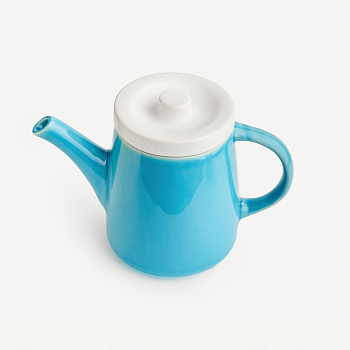 Чайник конический &amp;quot;Лазурь белая&amp;quot; #