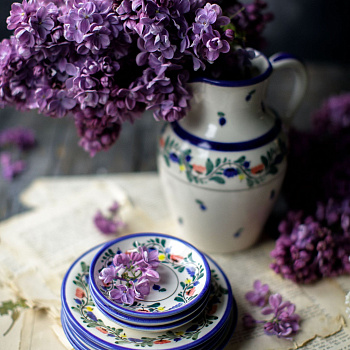 Тарелка без полей &amp;quot;Черника&amp;quot; #