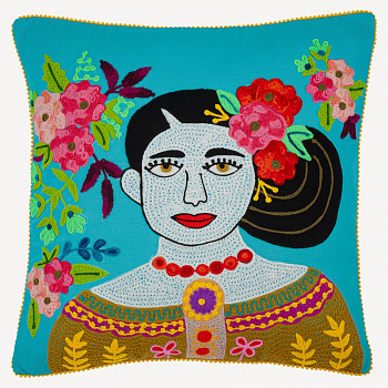 Подушка декоративная с вышивкой #