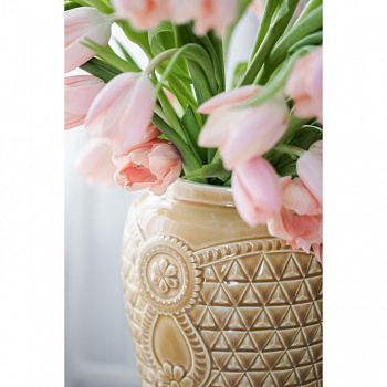 Ваза &amp;quot;Русские ситцы&amp;quot; медовая #