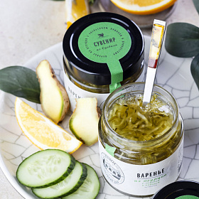 Варенье из огурцов с лимоном и имбирем