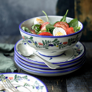 Тарелка без полей &amp;quot;Черника&amp;quot; #