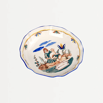 Салатник большой &amp;quot;Охота&amp;quot; Охотница с Борзой #