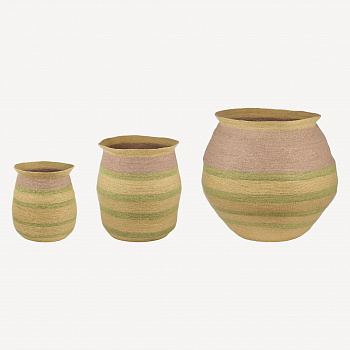 Набор интерьерных корзинок (джут) #