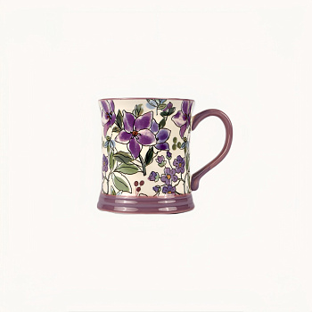 Кружка &amp;quot;Флора фиолетовая&amp;quot; #