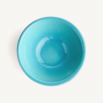 Тарелка глубокая (Сибирь) &amp;quot;Лазурь черная&amp;quot; #