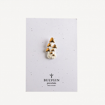 Брошь Грибы большая #