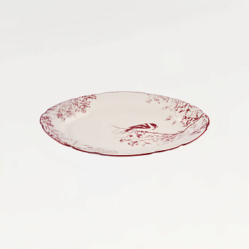 Блюдо овальное &amp;quot;Снегирь&amp;quot; #