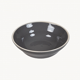 Тарелка глубокая без полей "Мокрый асфальт"