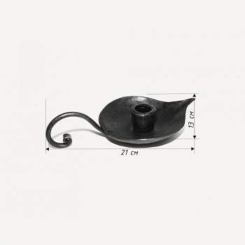 Настольный подсвечник "Листок" #