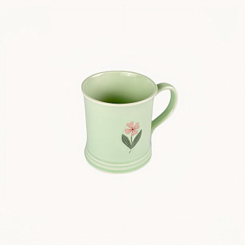 Кружка &amp;quot;Цветок зеленый&amp;quot; #