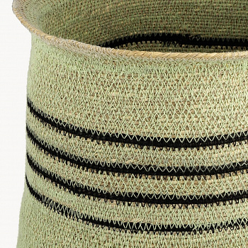 Ваза плетёная декоративная (джут) #