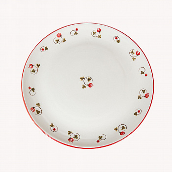 Тарелка без полей &amp;quot;Шиповник&amp;quot; #