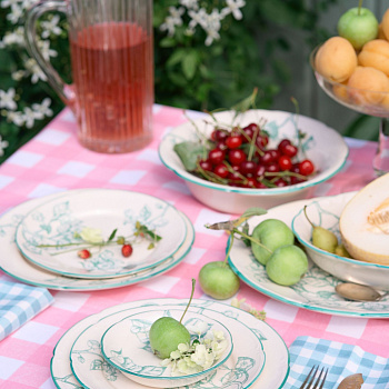 Тарелка плоская с полями &amp;quot;Яблони&amp;quot; #