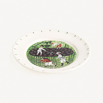 Тарелка плоская с полями &amp;quot;Жатва&amp;quot; #