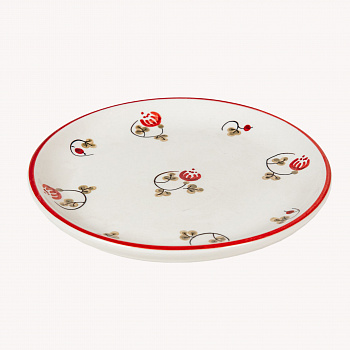 Тарелка без полей &amp;quot;Шиповник&amp;quot; #