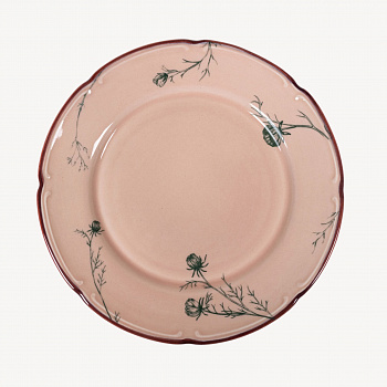 Тарелка плоская с полями &amp;quot;Космея&amp;quot; день 12.00 #