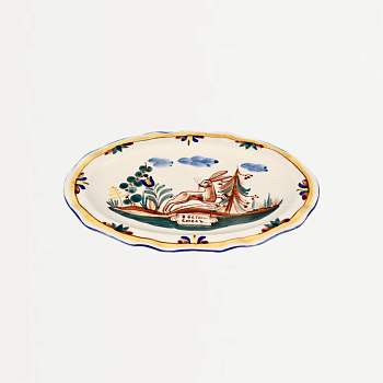 Тарелка &amp;quot;Охота&amp;quot; Заяц бежит #