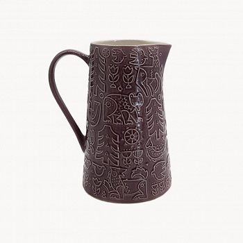 Ваза-кувшин &amp;quot;Дивы&amp;quot; фиолетовая #