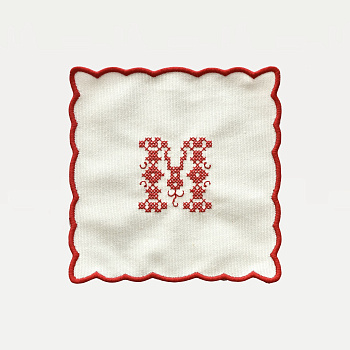 Салфетка под стакан &amp;quot;Костер&amp;quot; (коллекция Алфавит) #