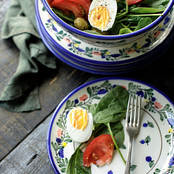 Тарелка без полей &amp;quot;Черника&amp;quot; #