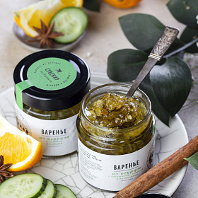 Варенье из огурцов с лимоном, апельсином и пряностями