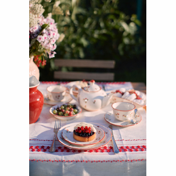 Тарелка полумесяц &amp;quot;Шиповник&amp;quot; #