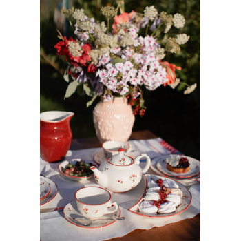 Тарелка полумесяц &amp;quot;Шиповник&amp;quot; #