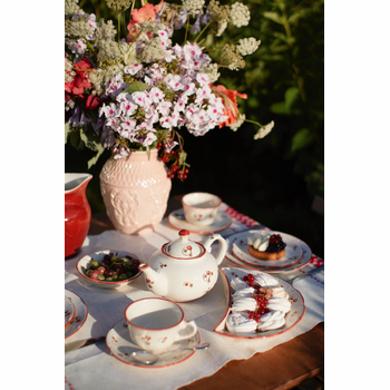 Тарелка полумесяц &amp;quot;Шиповник&amp;quot; #