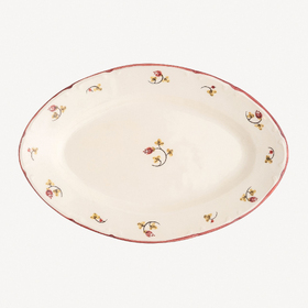 Блюдо овальное "Шиповник"